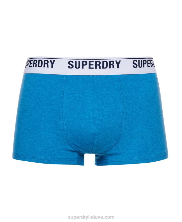 Superdry Organic Cotton Trunk Single Pack Blue Men