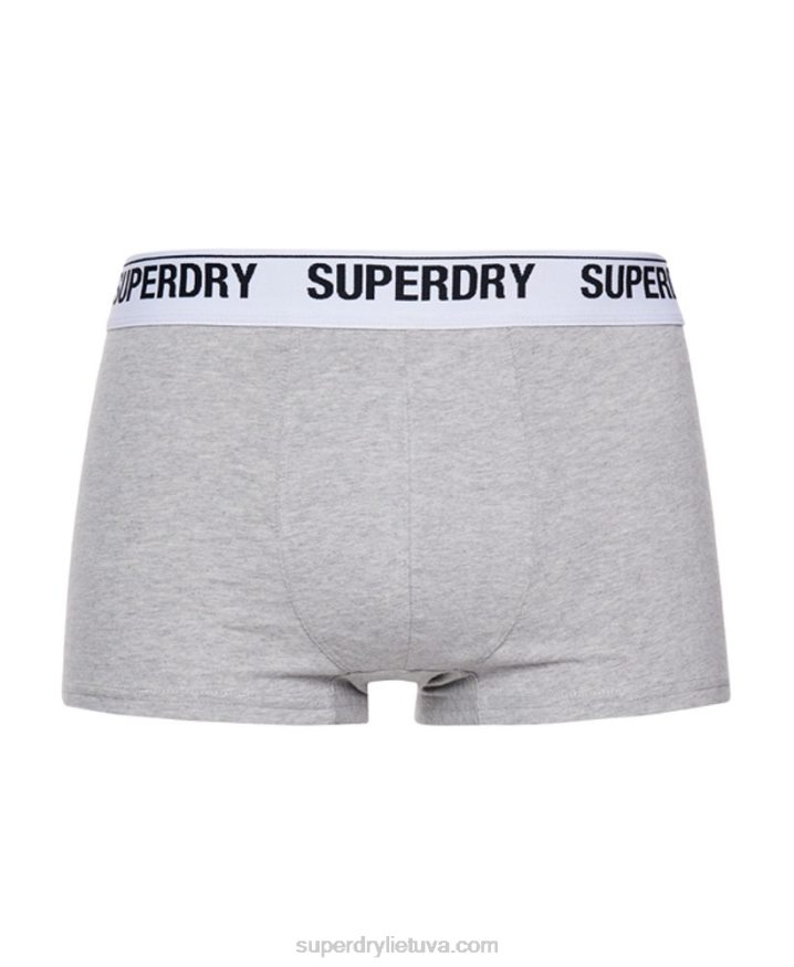 Superdry Organic Cotton Trunk Triple Pack Black Men