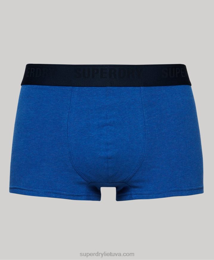 Superdry Organic Cotton Trunk Triple Pack Blue Men