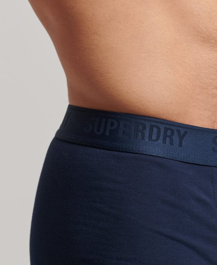 Superdry Organic Cotton Trunk Triple Pack Navy Men