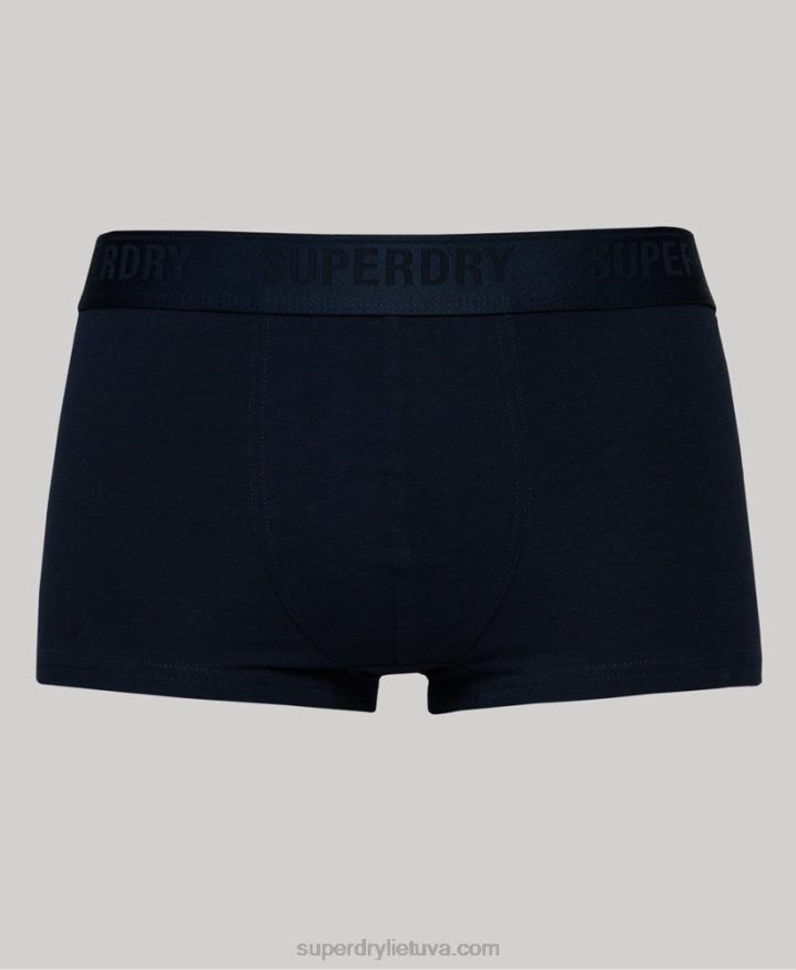 Superdry Organic Cotton Trunk Triple Pack Navy Men