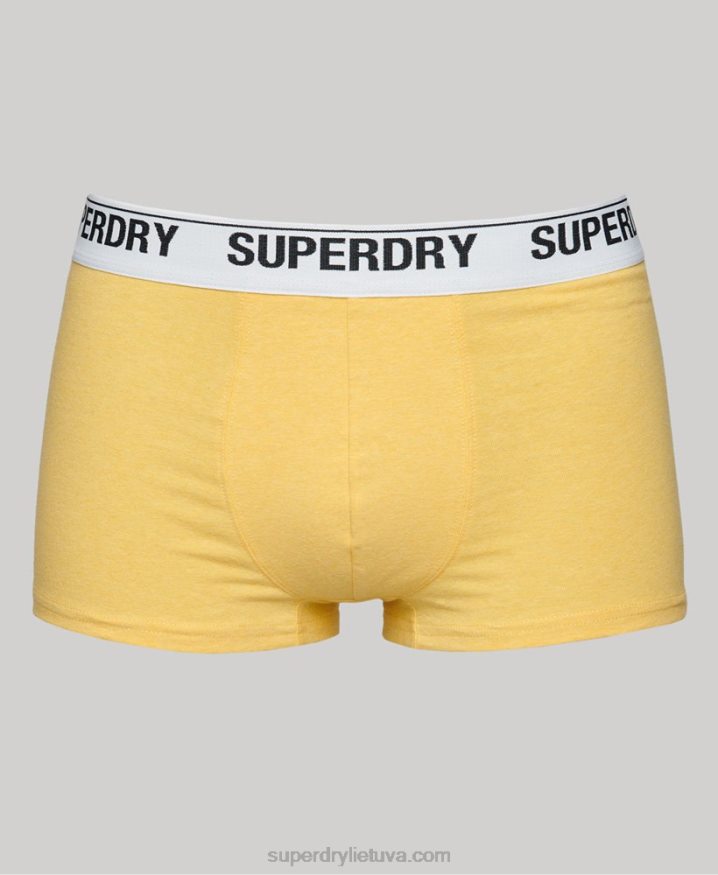 Superdry Organic Cotton Trunk Triple Pack Orange Men