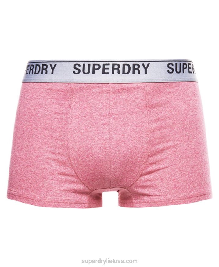 Superdry Organic Cotton Trunk Triple Pack Red Men