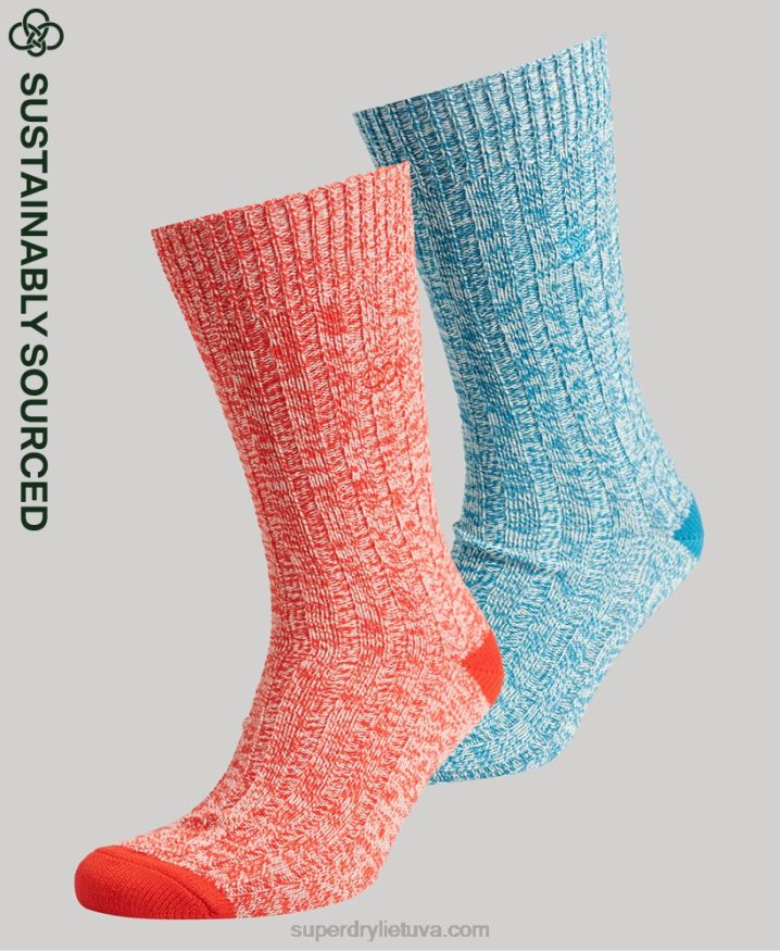 Superdry Organic Cotton Twist Sock Pack Blue Men