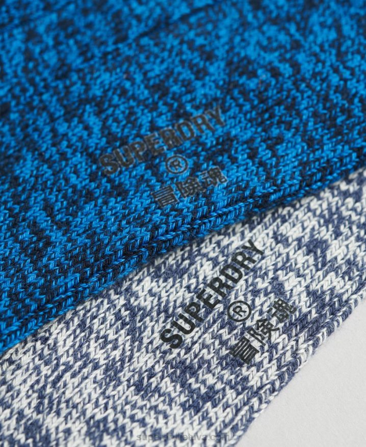 Superdry Organic Cotton Twist Sock Pack Blue Men