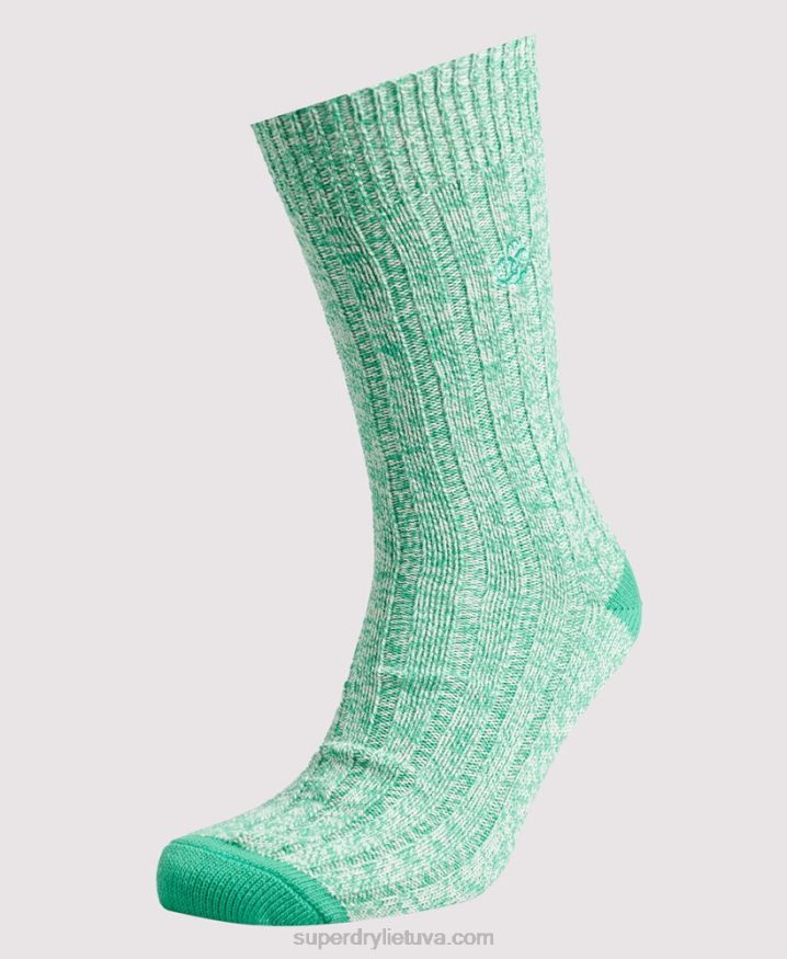 Superdry Organic Cotton Twist Sock Pack Green Men