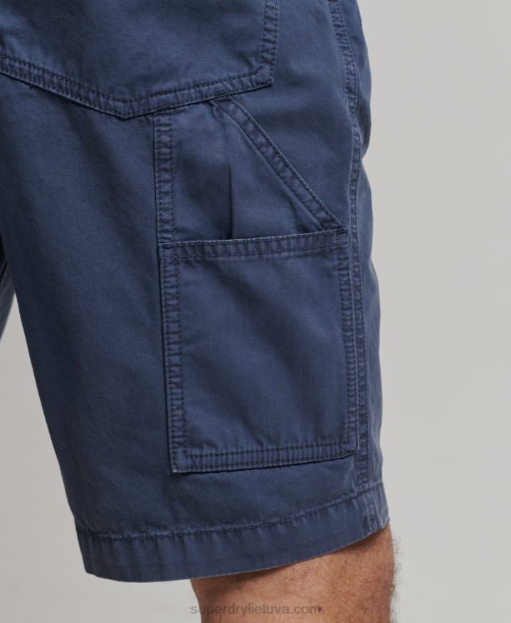 Superdry Organic Cotton Vintage Carpenter Shorts Navy Men