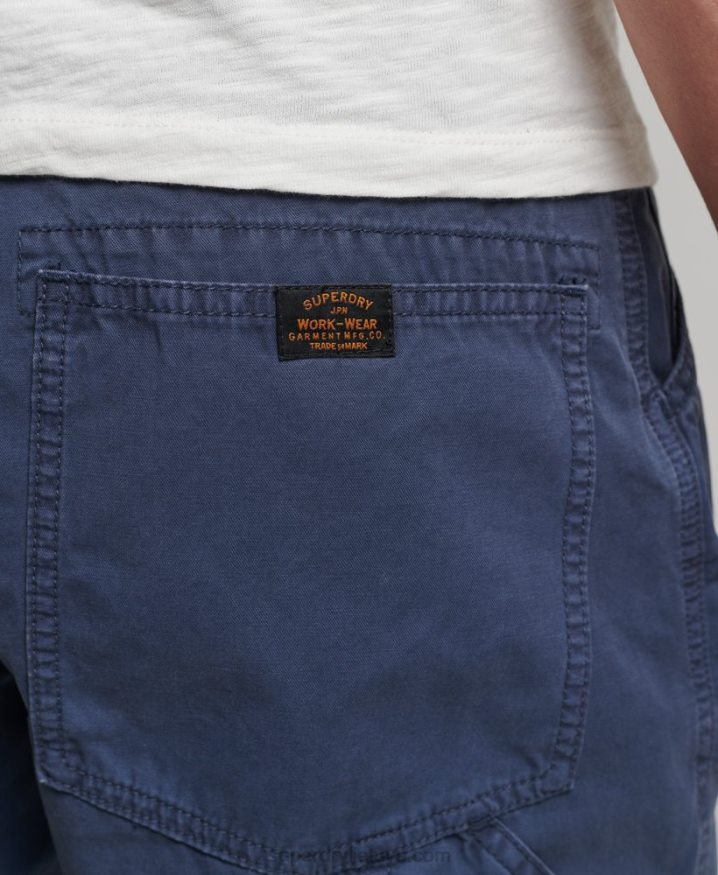 Superdry Organic Cotton Vintage Carpenter Shorts Navy Men