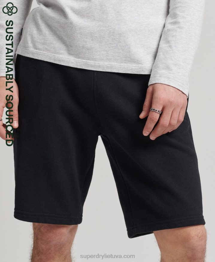 Superdry Organic Cotton Vintage Logo Jersey Shorts Black Men