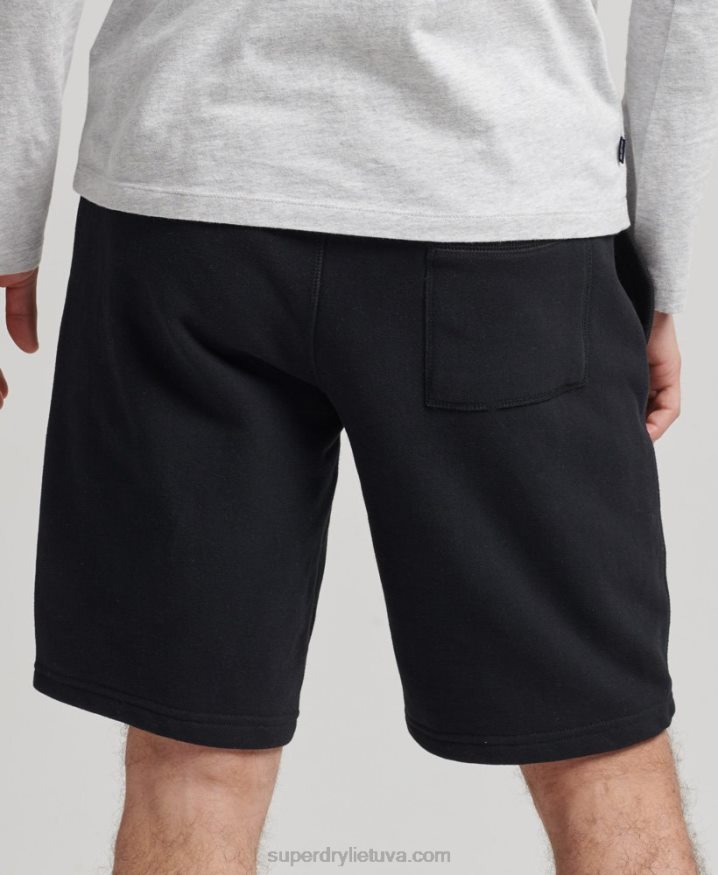 Superdry Organic Cotton Vintage Logo Jersey Shorts Black Men