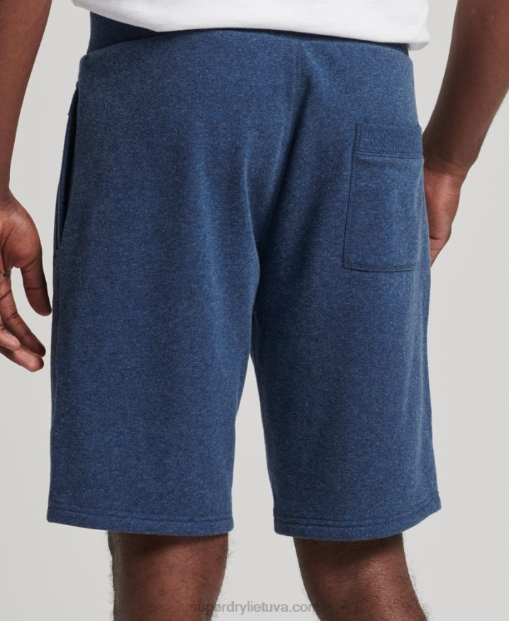 Superdry Organic Cotton Vintage Logo Jersey Shorts Blue Men