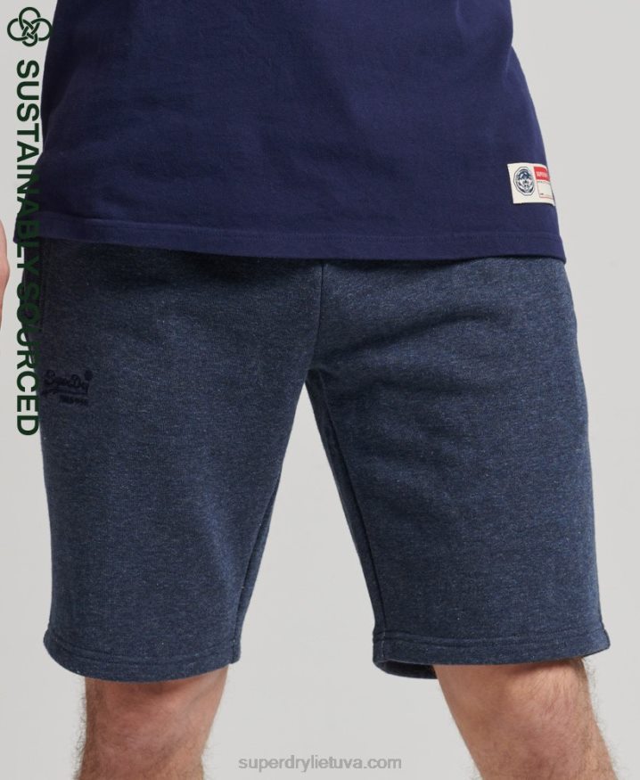 Superdry Organic Cotton Vintage Logo Jersey Shorts Navy Men