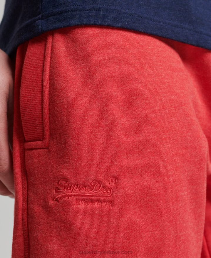 Superdry Organic Cotton Vintage Logo Jersey Shorts Red Men