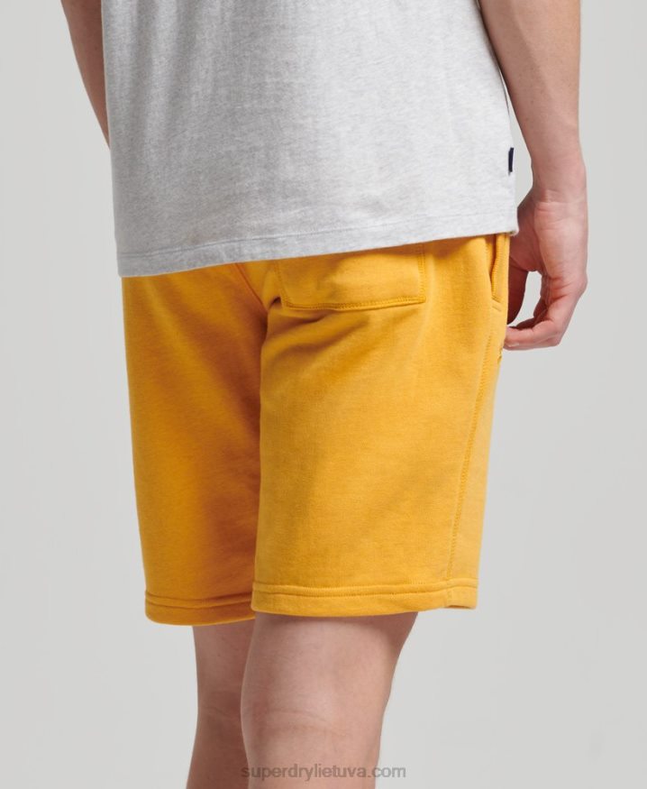 Superdry Organic Cotton Vintage Logo Jersey Shorts Yellow Men