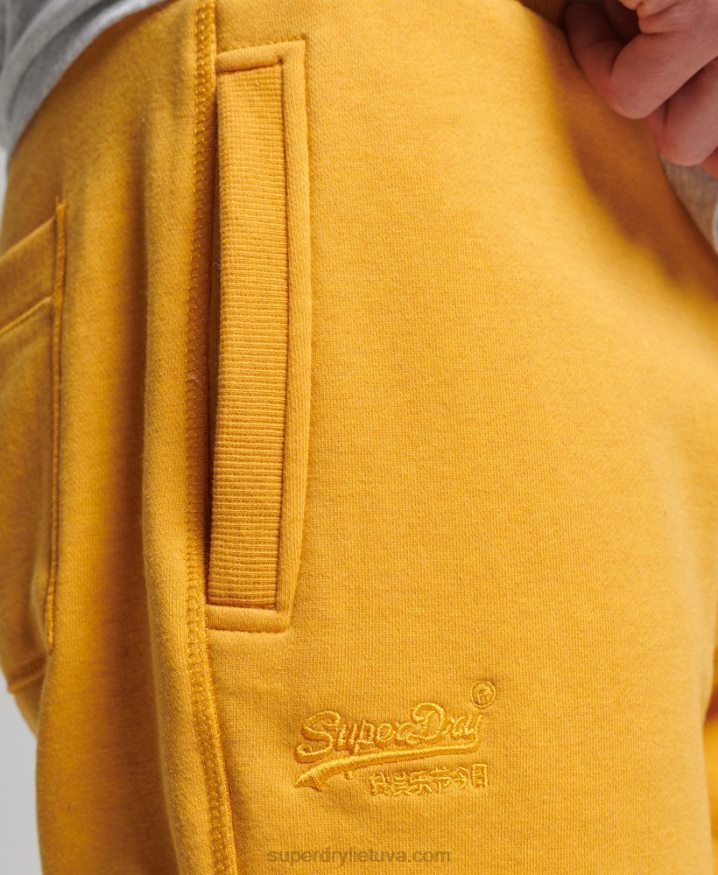 Superdry Organic Cotton Vintage Logo Jersey Shorts Yellow Men