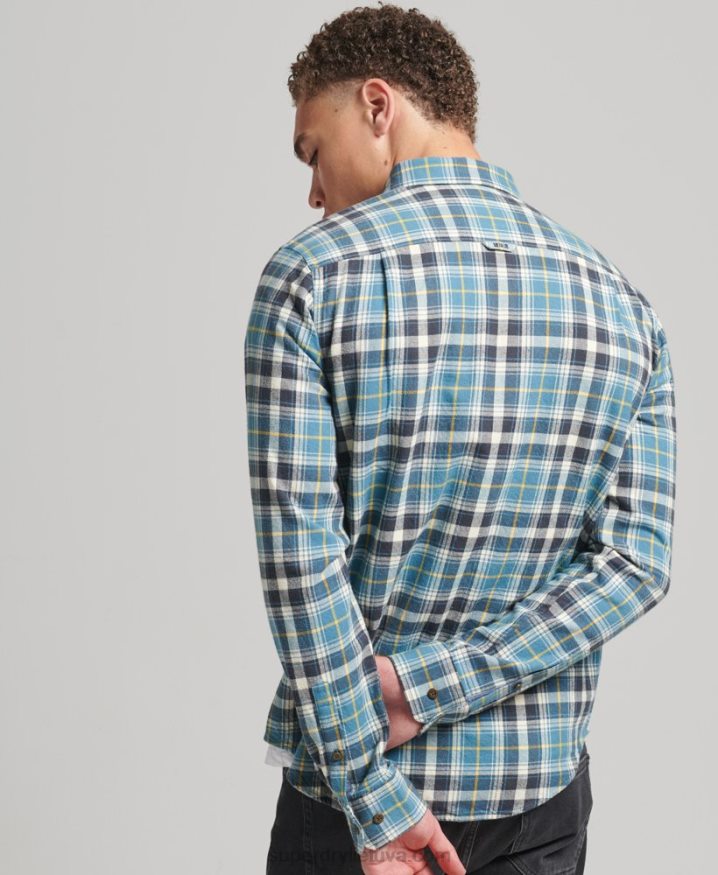 Superdry Organic Cotton Vintage Lumberjack Shirt Blue Men