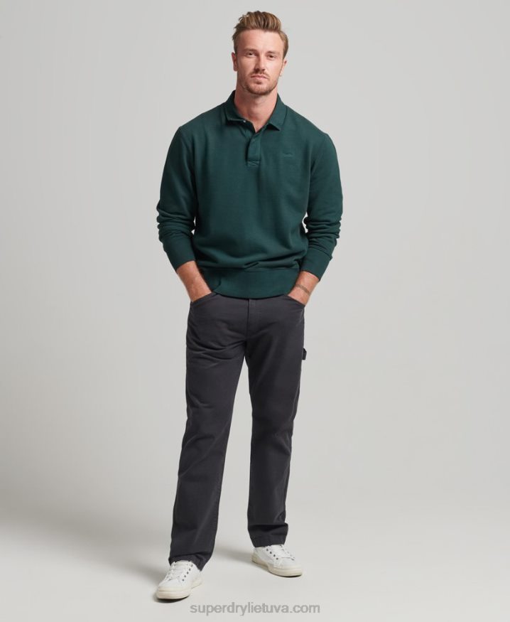 Superdry Overdyed Rugby Sweatshirt Green Men