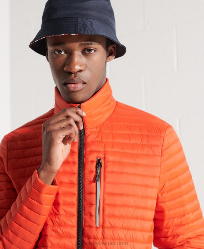 Superdry Packaway Non-Hooded Fuji Jacket Orange Men