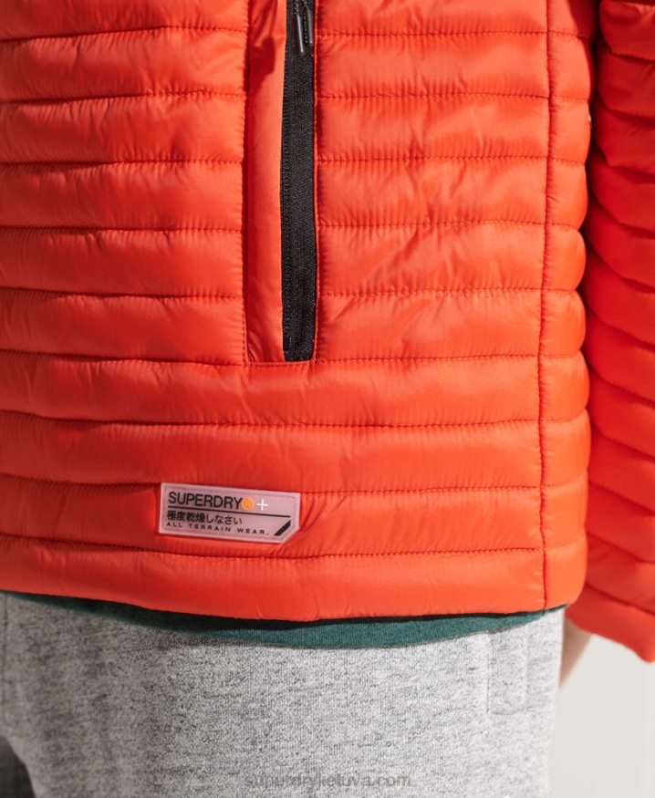 Superdry Packaway Non-Hooded Fuji Jacket Orange Men