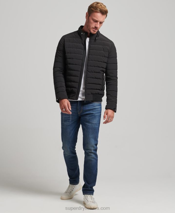 Superdry Padded Harrington Jacket Black Men