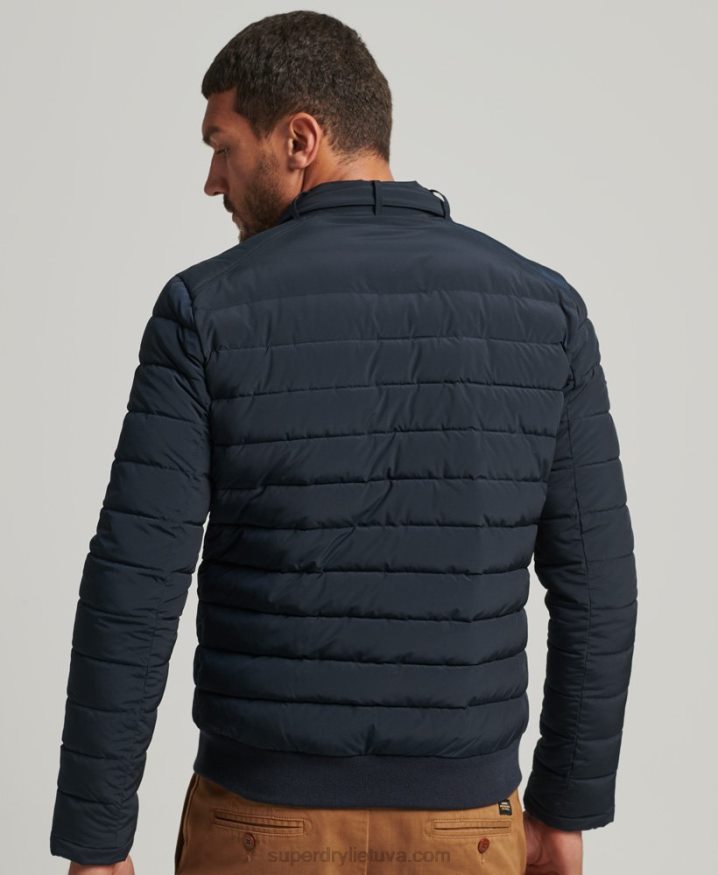 Superdry Padded Harrington Jacket Navy Men