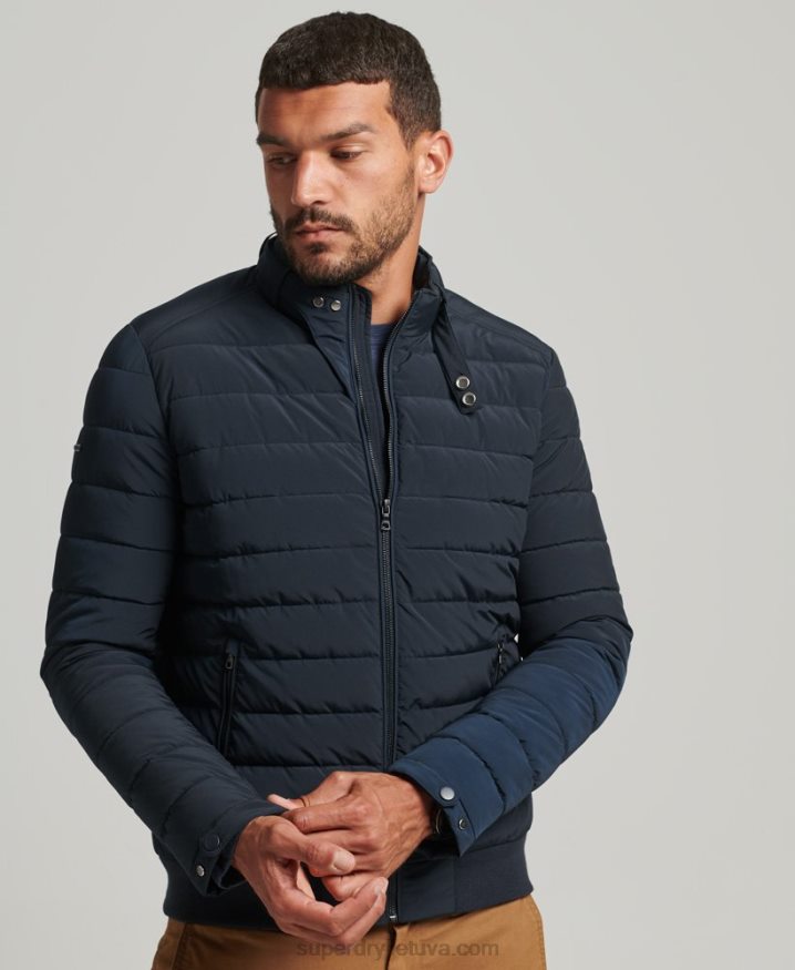 Superdry Padded Harrington Jacket Navy Men