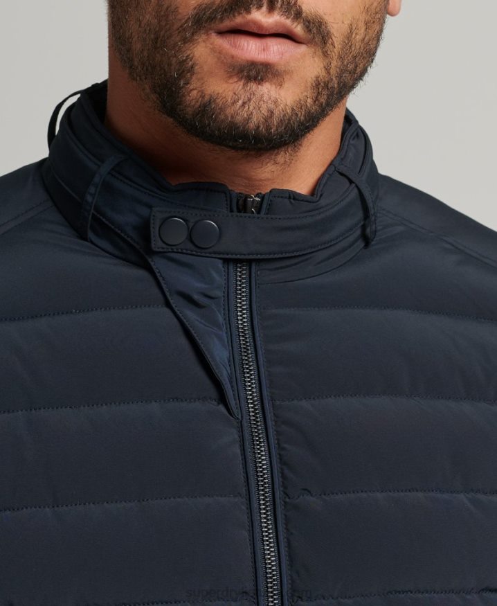 Superdry Padded Harrington Jacket Navy Men