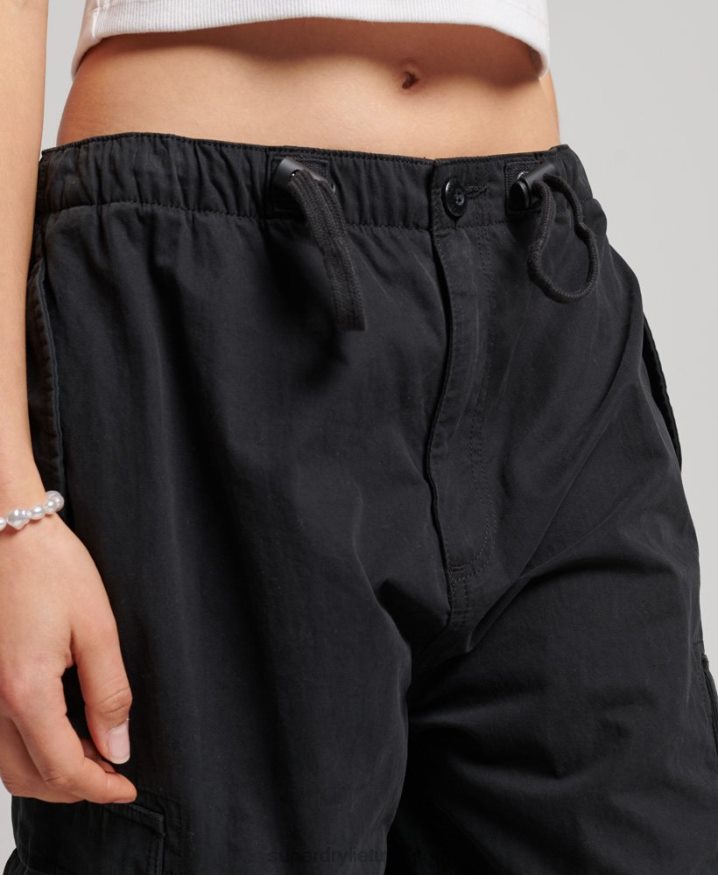 Superdry Parachute Grip Pants Black Women