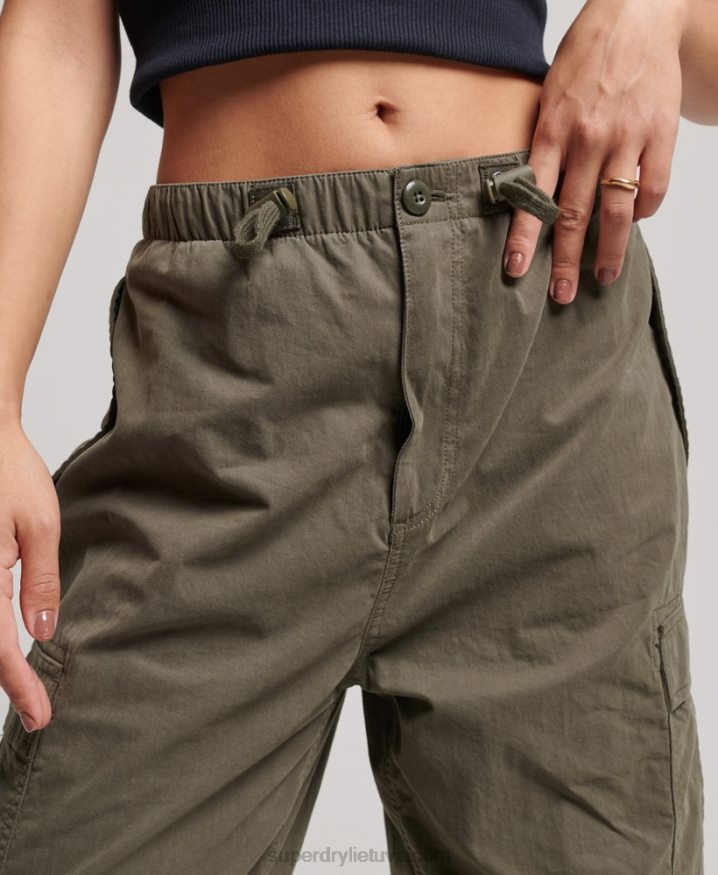 Superdry Parachute Grip Pants Green Women