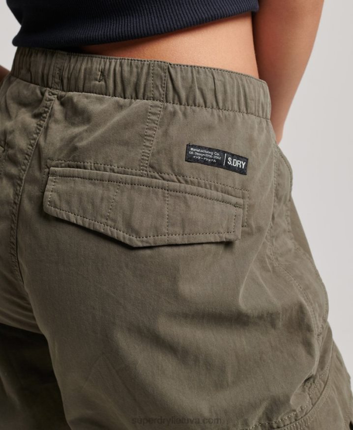 Superdry Parachute Grip Pants Green Women