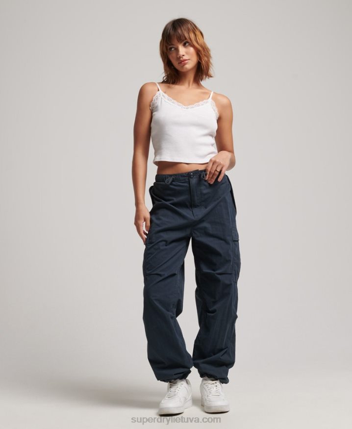 Superdry Parachute Grip Pants Navy Women