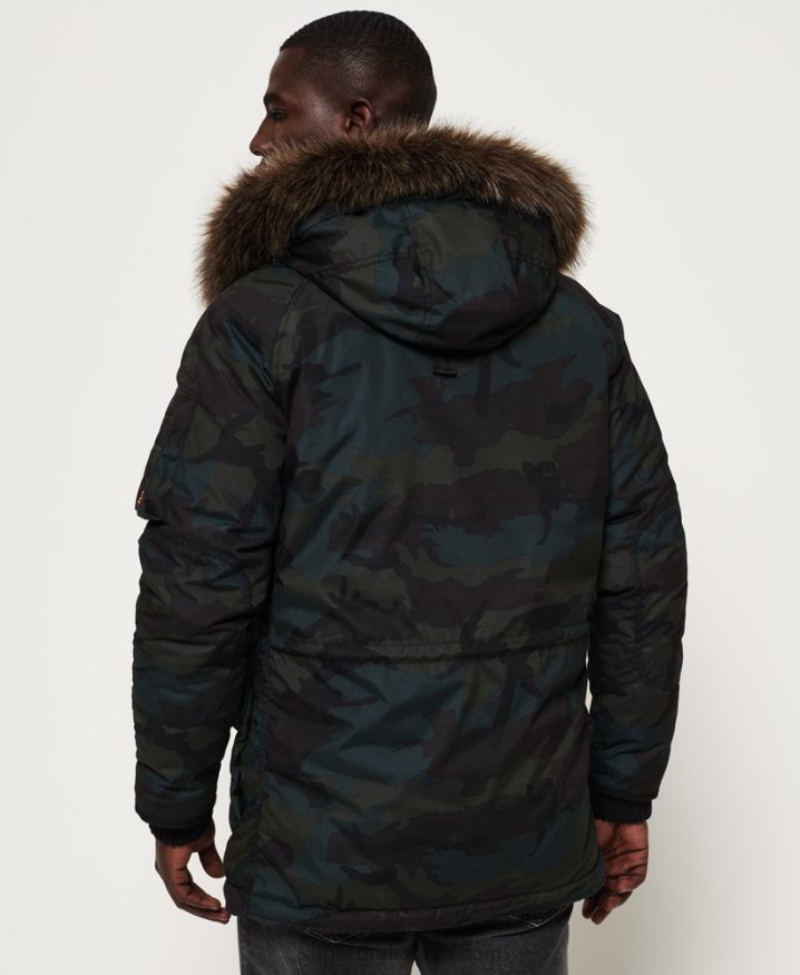 Superdry Parka Jacket Green Men