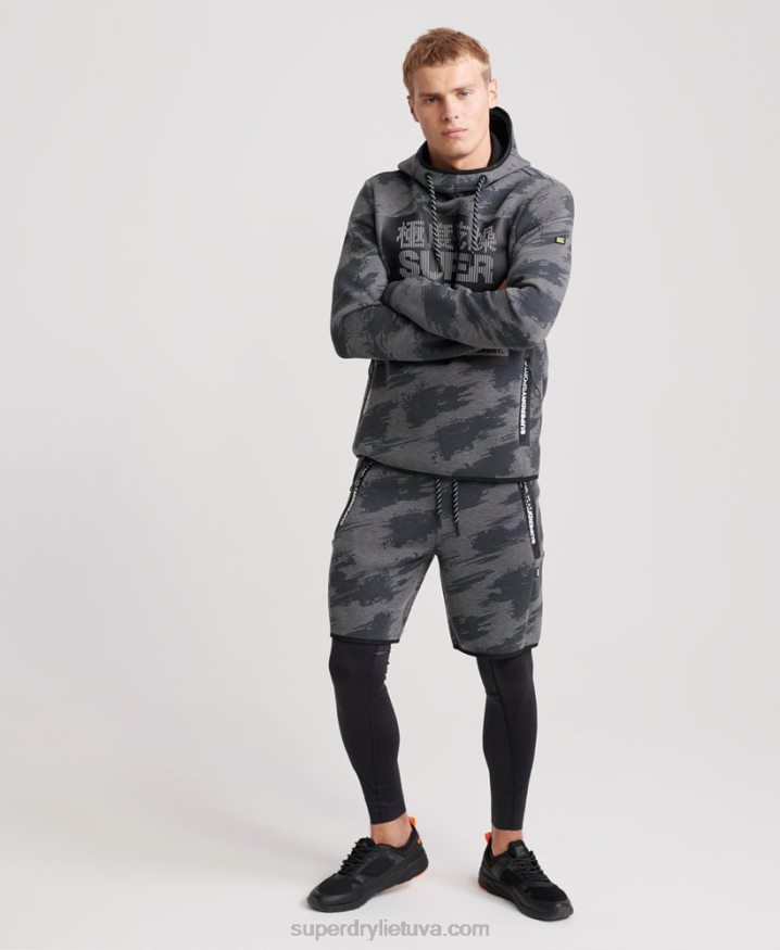 Superdry Performance Flock Compression Legging Black Men