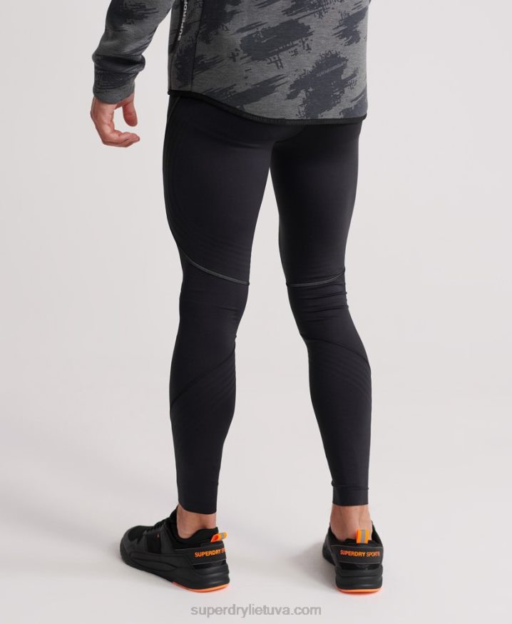 Superdry Performance Flock Compression Legging Black Men