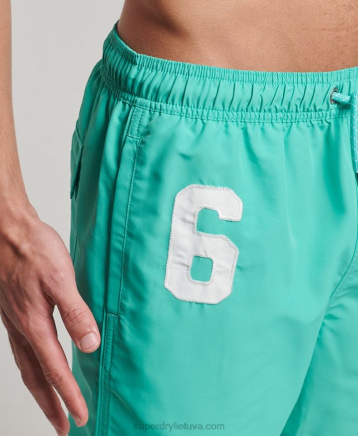 Superdry Polo Recycled Swim Shorts Green Men