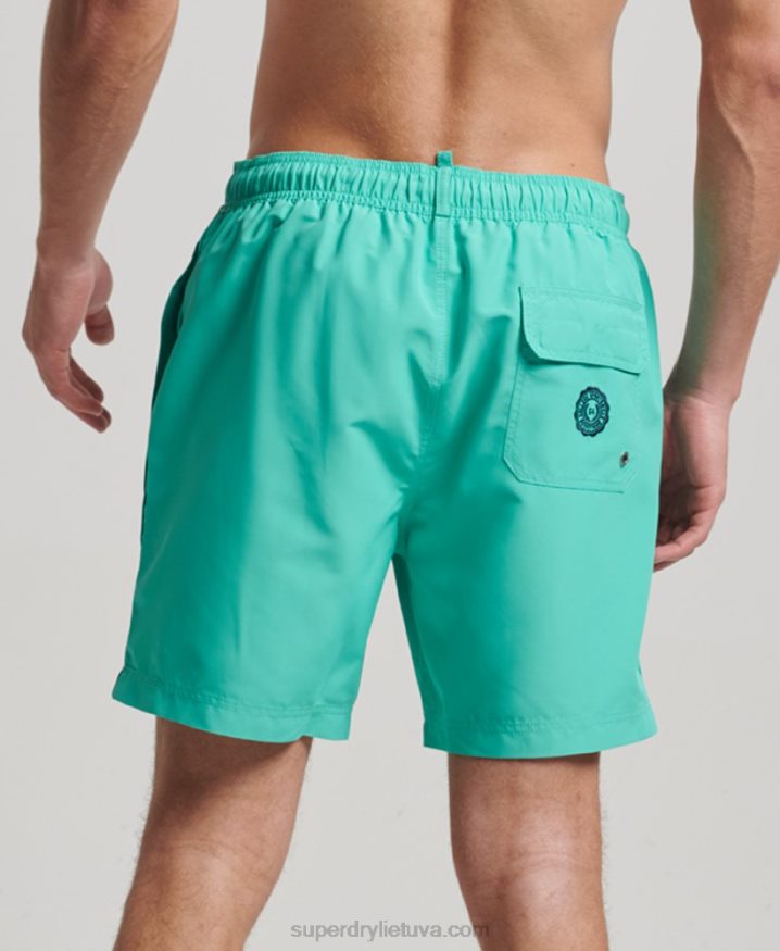 Superdry Polo Recycled Swim Shorts Green Men