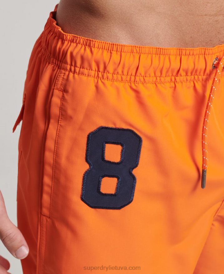 Superdry Polo Recycled Swim Shorts Orange Men