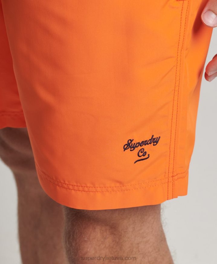 Superdry Polo Recycled Swim Shorts Orange Men