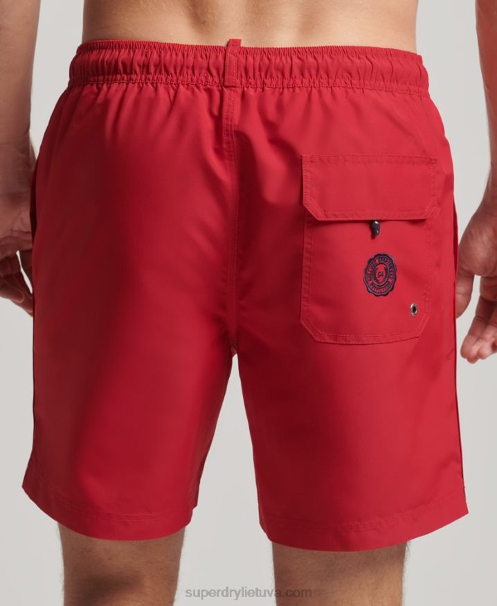 Superdry Polo Recycled Swim Shorts Red Men