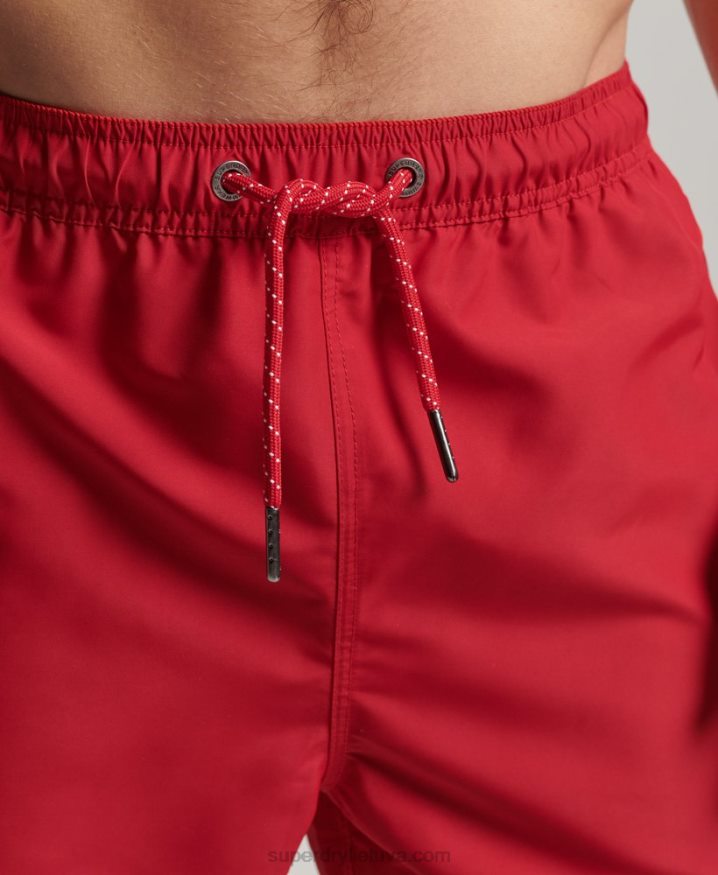 Superdry Polo Recycled Swim Shorts Red Men