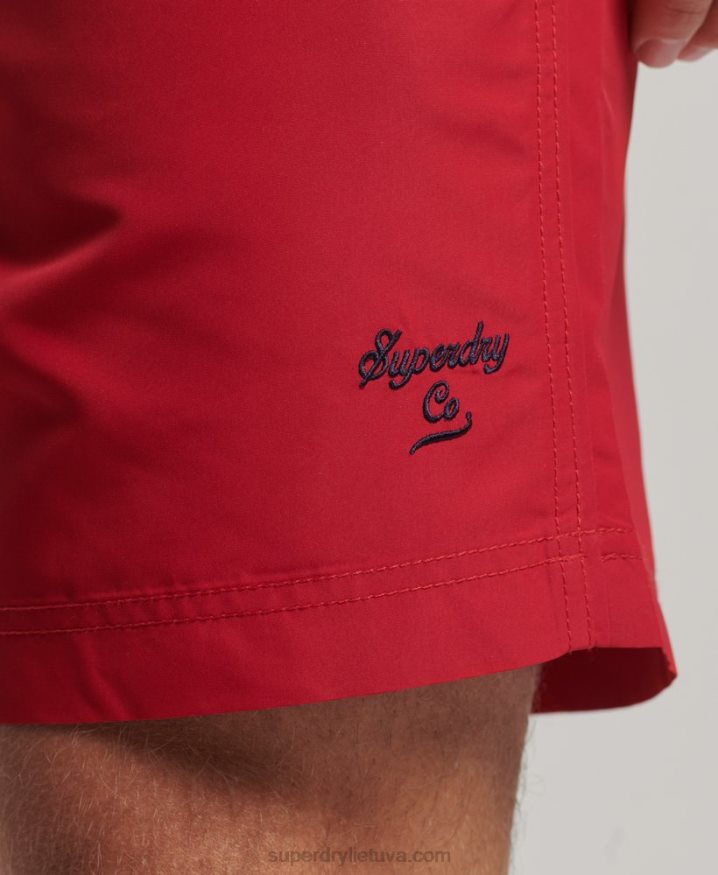 Superdry Polo Recycled Swim Shorts Red Men