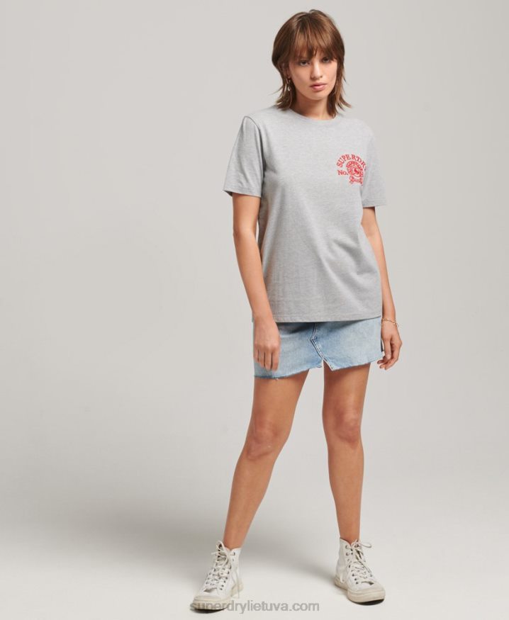 Superdry Pride  Craft T-Shirt Grey Women