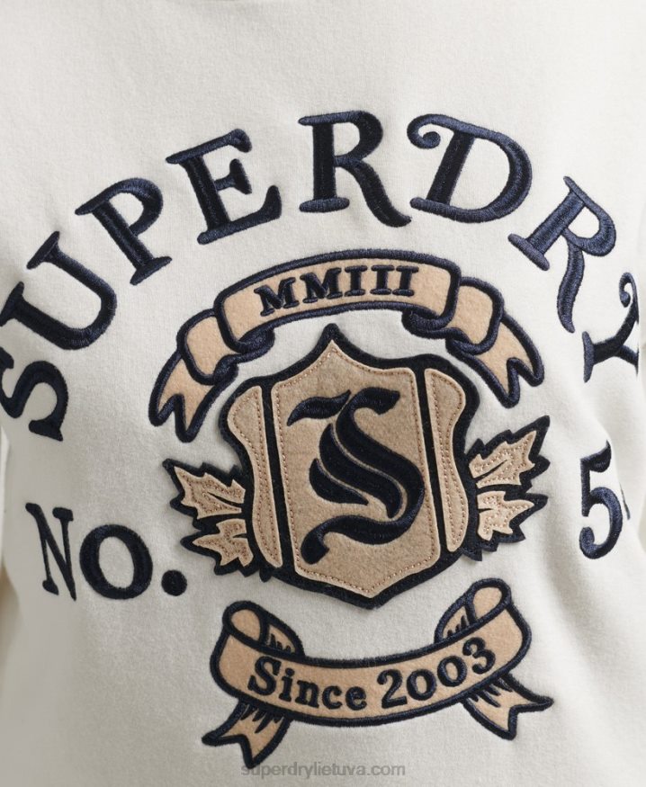 Superdry Pride In Craft Crew Neck Dress White Women