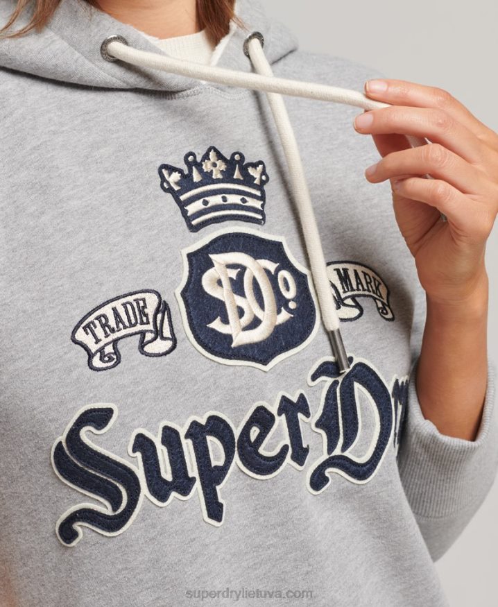 Superdry Pride in Craft Hoodie Dress Grey Women