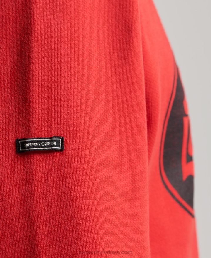 Superdry Psych Rock Crew Sweatshirt Red Men