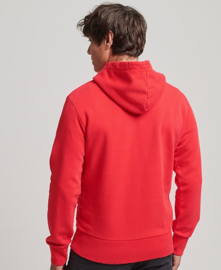 Superdry Psych Rock Hoodie Red Men