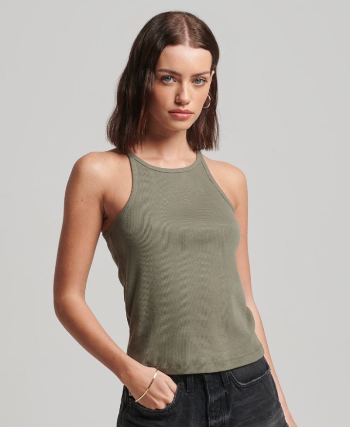 Superdry Racer Vest Top Green Women