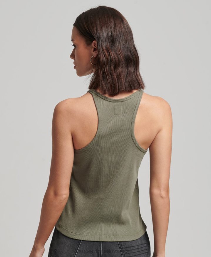 Superdry Racer Vest Top Green Women