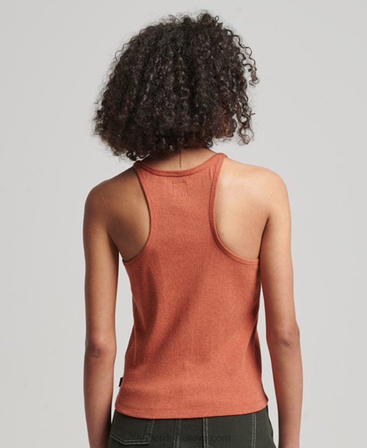 Superdry Racer Vest Top Orange Women