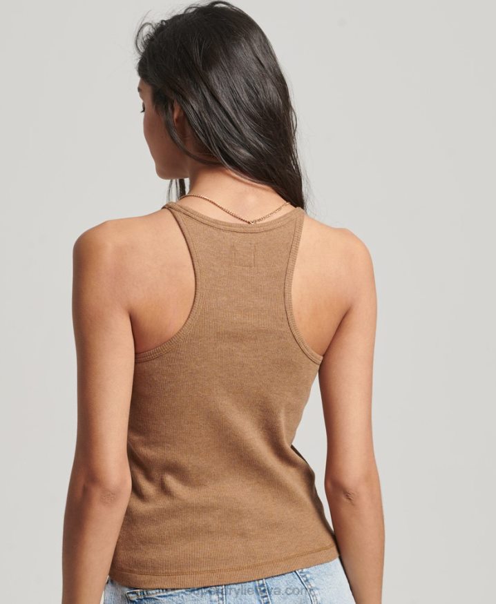 Superdry Racer Vest Top Tan Women